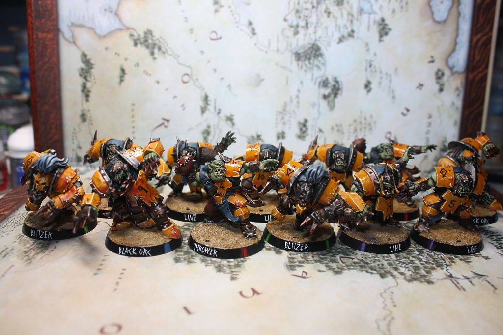 Bloodbowl Orks " Orkburg evil son's"
