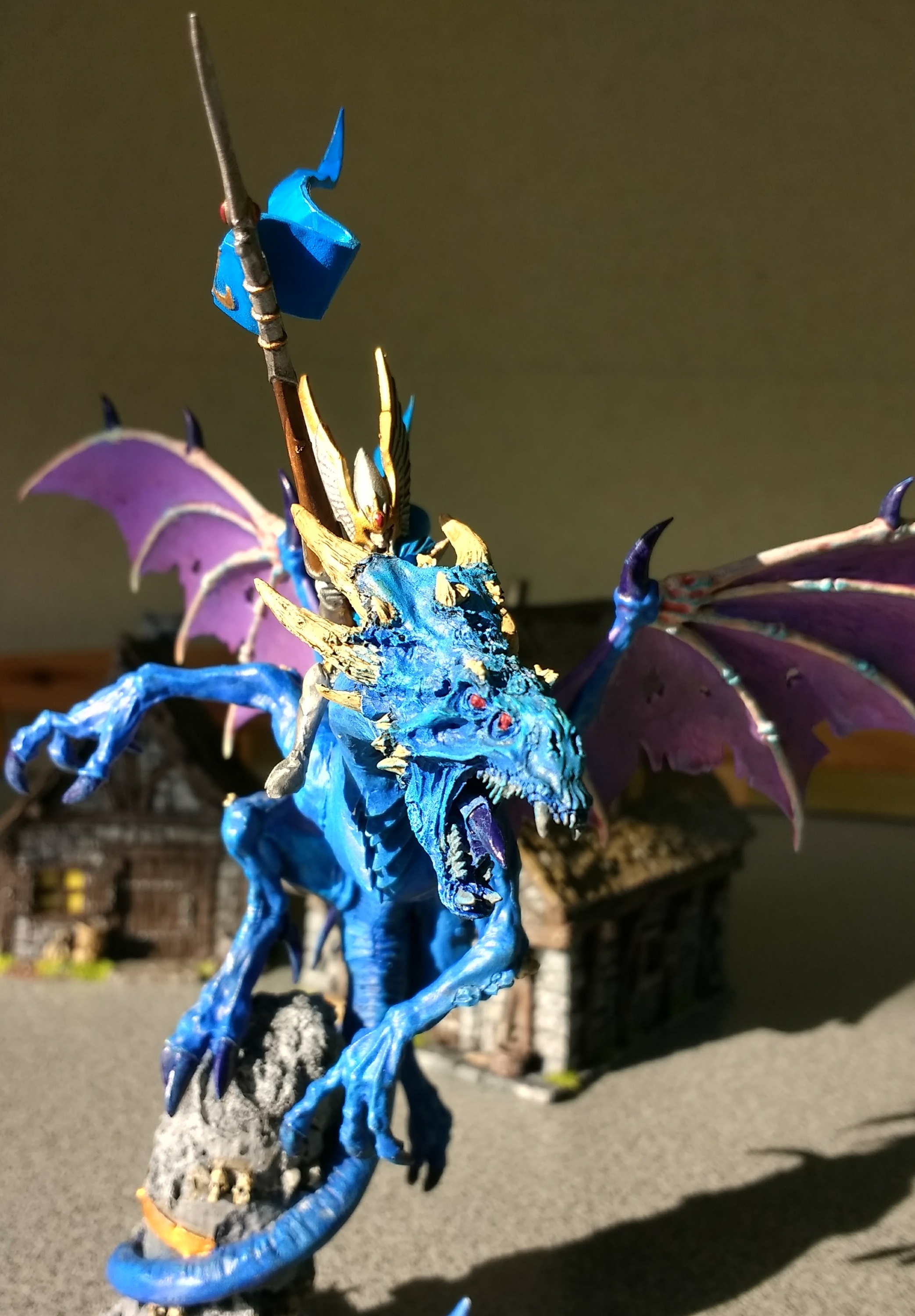 Warpfyre Dragon mit Hochelfen Reiter