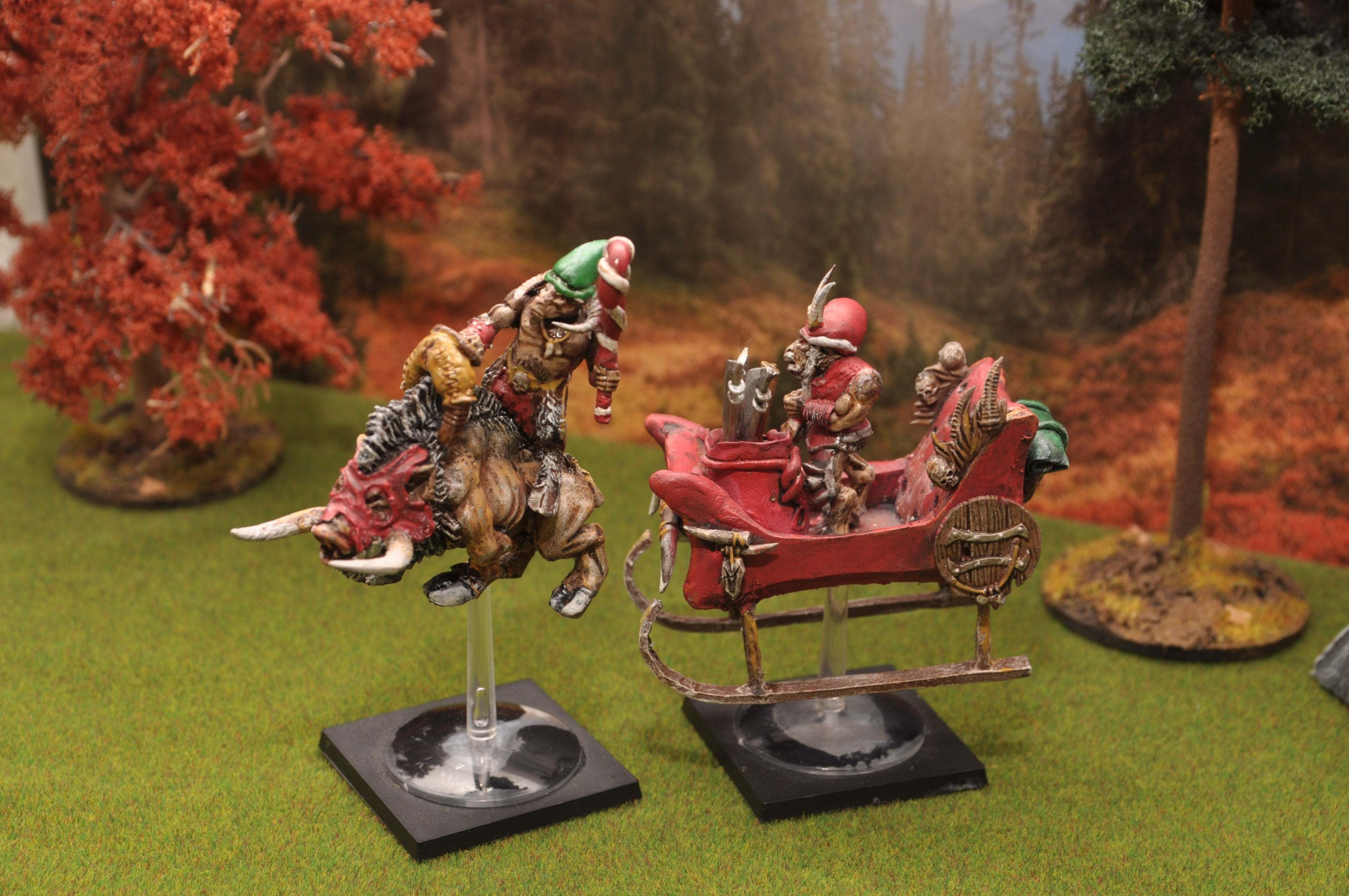 Frohe Weihnachten bringt der Gor auf dem Gnargor Streitwagen
