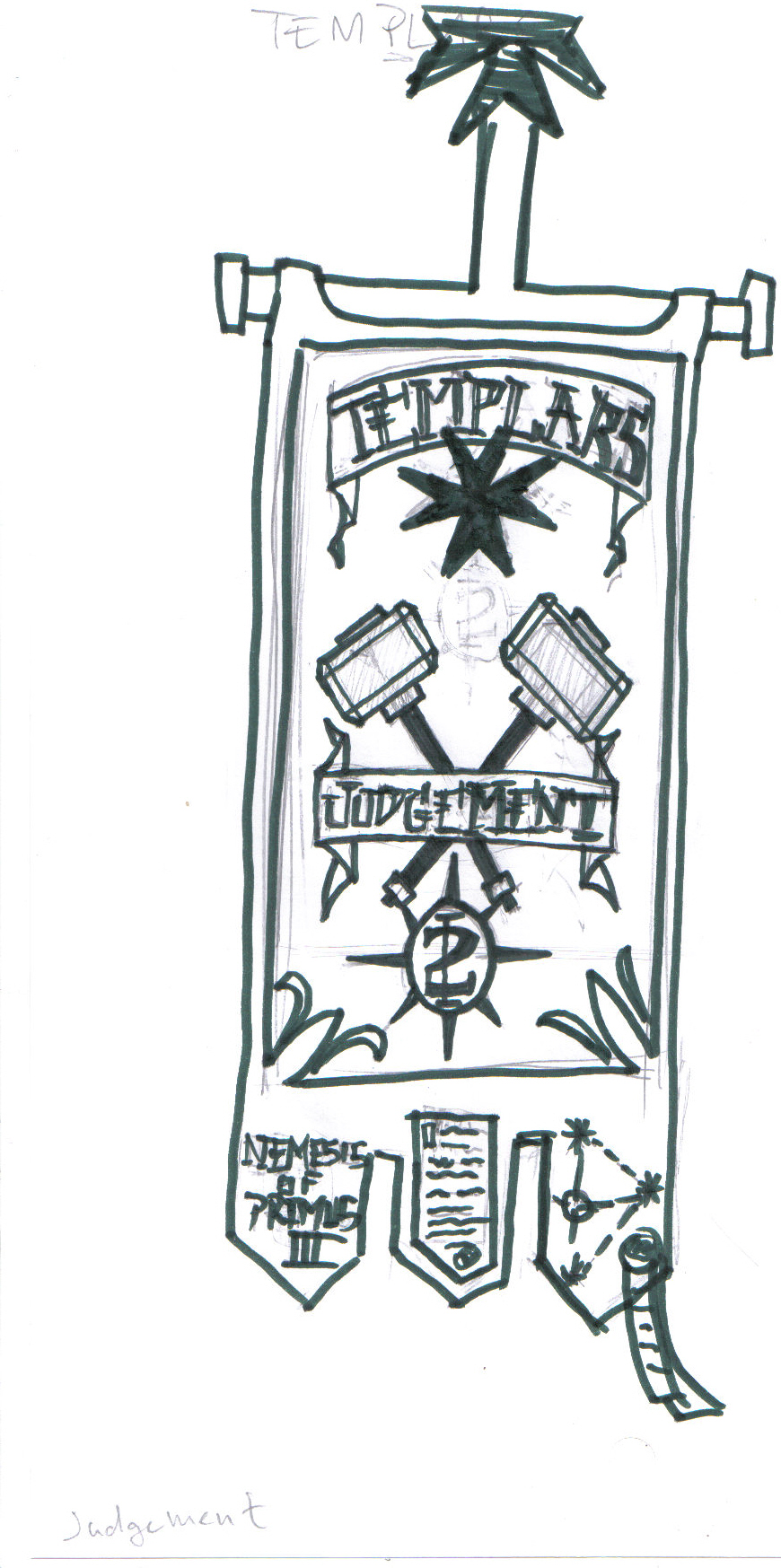 Banner 2. Kompanie der Grey Templars