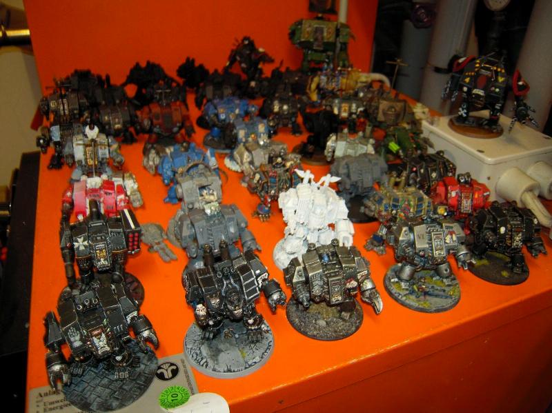 108253_md-Chaos, Chaos Space Marines, Conversion, Dreadnought, Metal, Space Marines