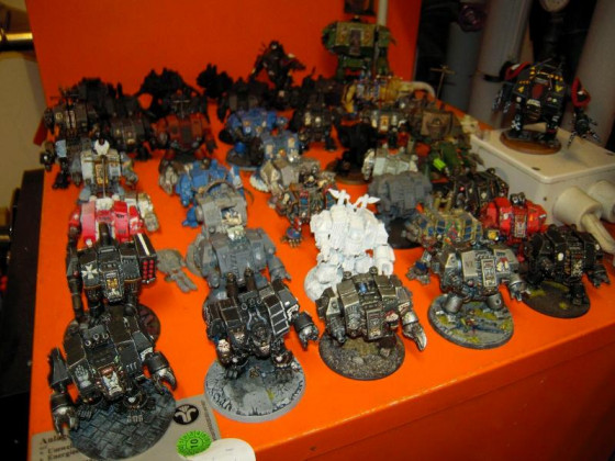 108253_md-Chaos, Chaos Space Marines, Conversion, Dreadnought, Metal, Space Marines