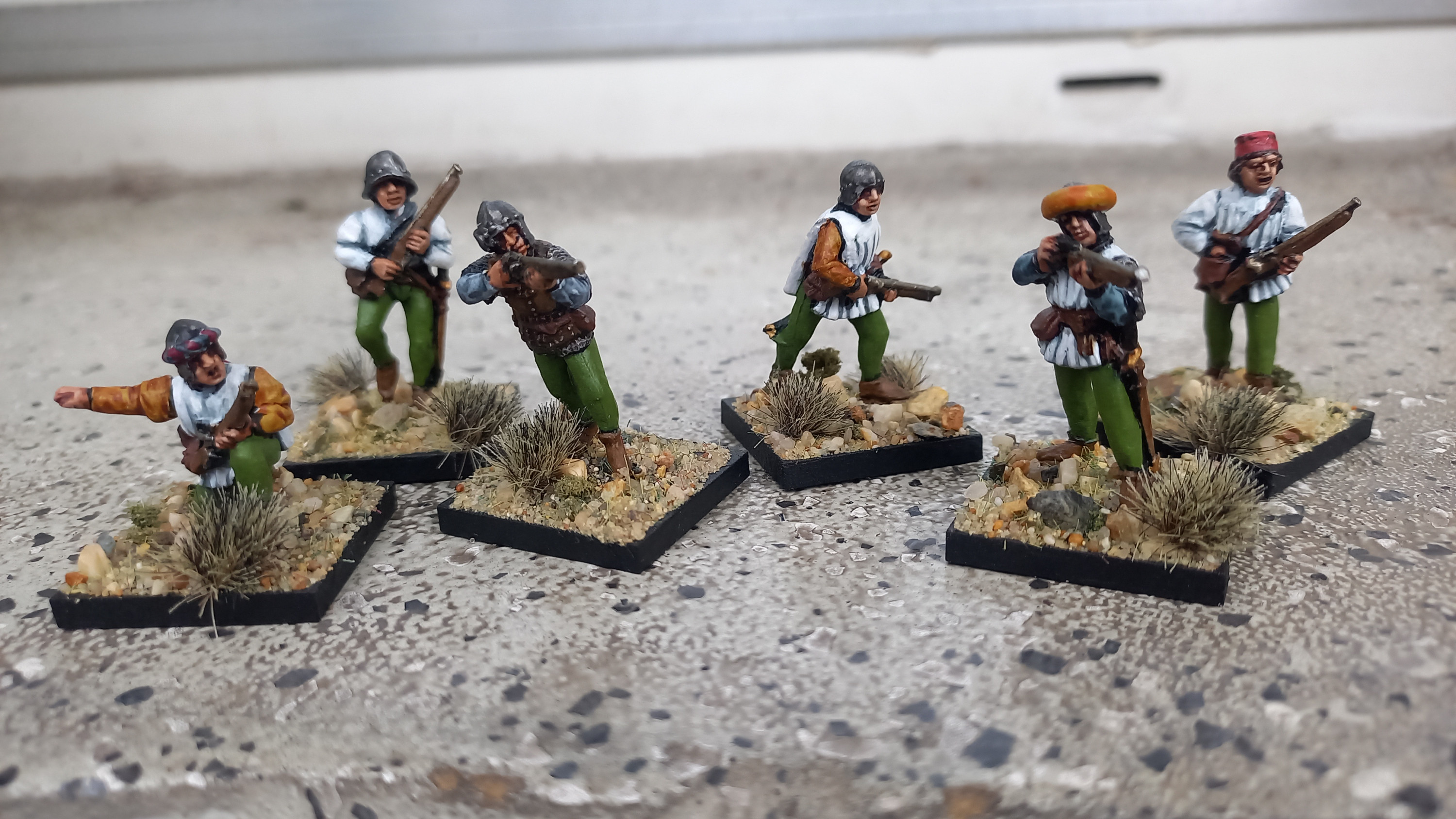Italienische Skirmisher mit Musketen