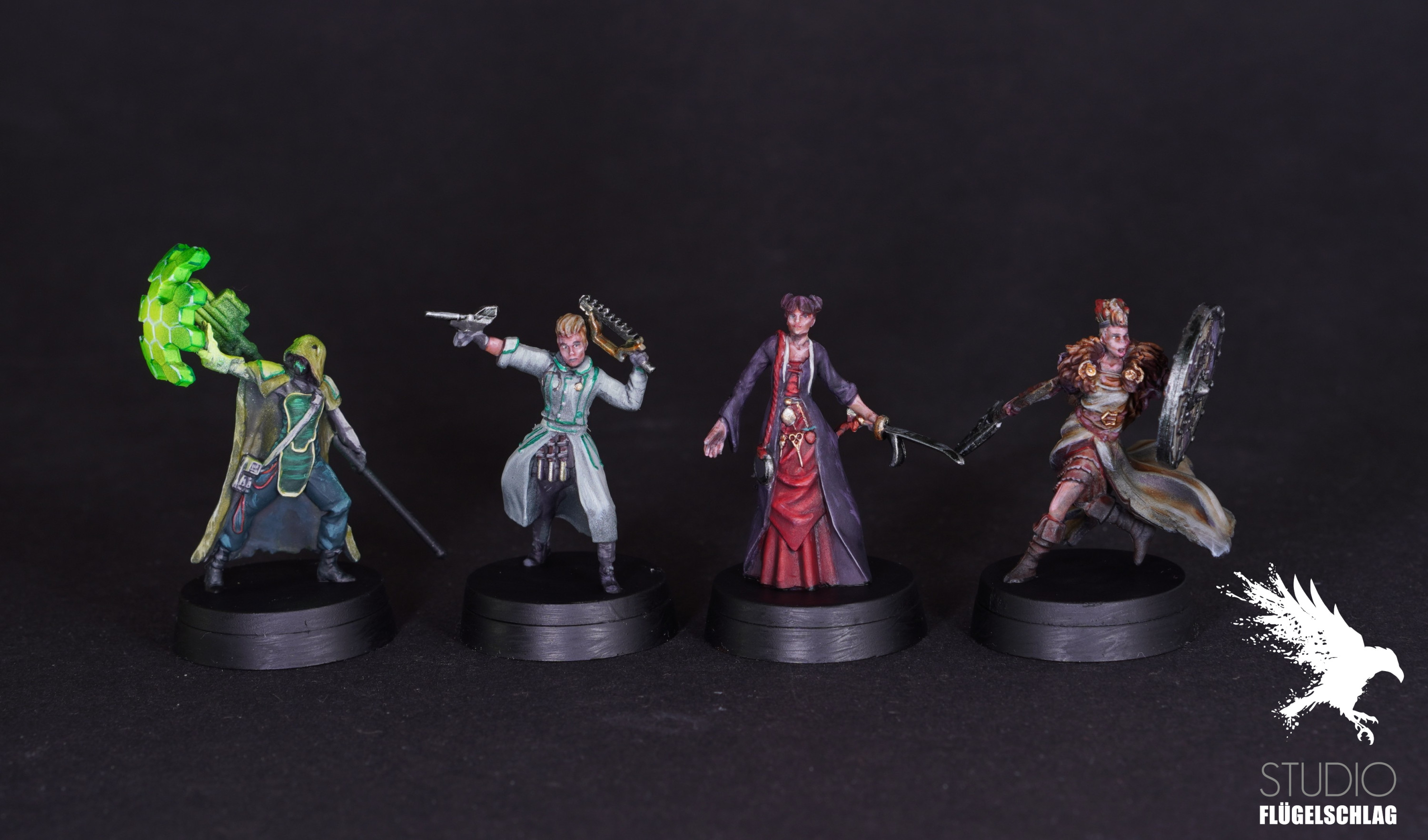 Bad Karmas Brettspielfiguren