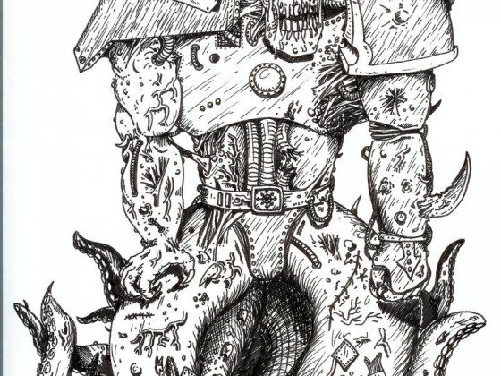 76877_md-80´s, Artwork, Chaos, Chaos Space Marines, Conversion, Daemons, Drawing
