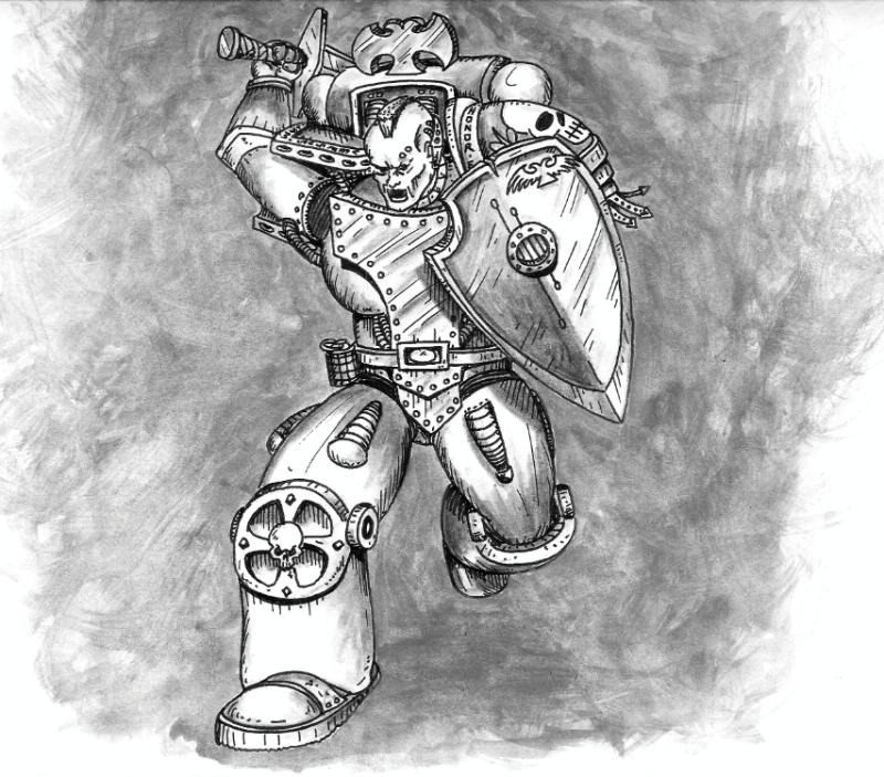 112561_md-80´s, Artwork, Chaos, Chaos Space Marines, Conversion, Daemons, Drawing