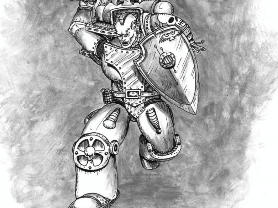 112561_md-80´s, Artwork, Chaos, Chaos Space Marines, Conversion, Daemons, Drawing