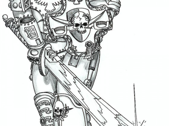 115586_md-80´s, Artwork, Chaos, Chaos Space Marines, Conversion, Daemons, Drawing