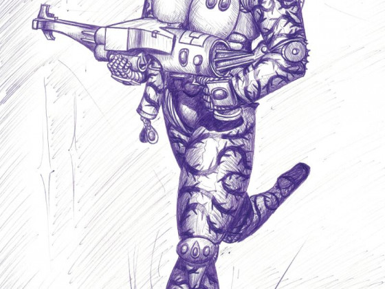 147337_md-80´s, Artwork, Chaos, Chaos Space Marines, Conversion, Cool, Crazy, Cw
