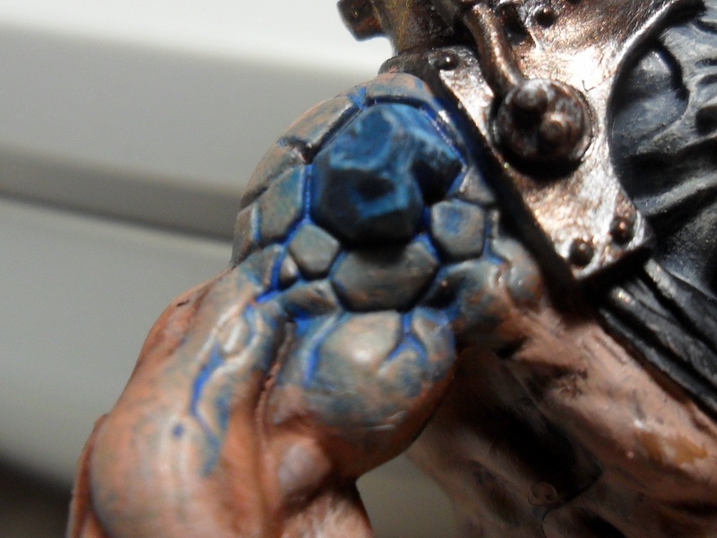Albino-Rattenoger mit blauen Warpstein