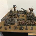 Chaos Armee mit Tiermenschen und Kriegern